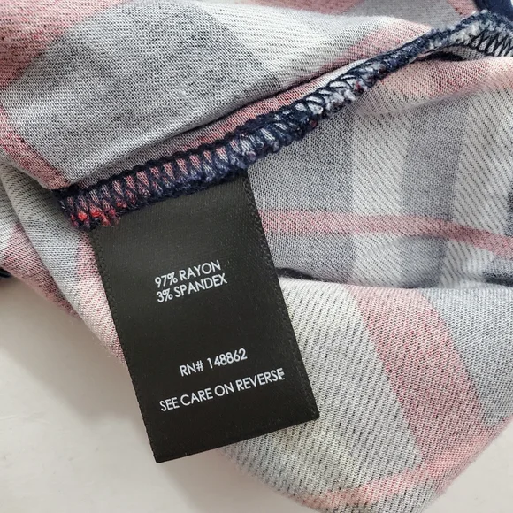 Torrid Plaid Cami Tank Sleeveless Blouse Boho Blue Red Top Size 3X 22 24 - Picture 7 of 8